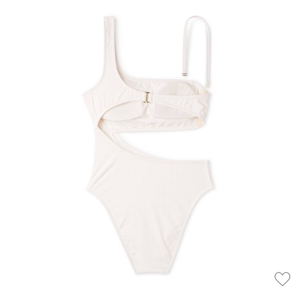 Ribbed One-Shoulder Cut-Out One-Piece Shade & Shore™ Swimsuit | Size SMALL NWOT - Picture 8 of 8